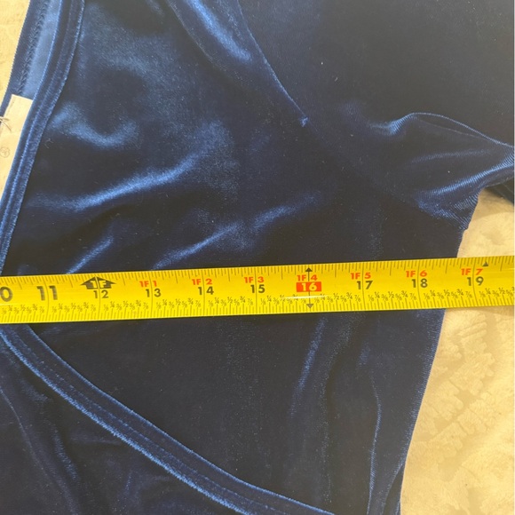 Soft surroundings Velvet Alyssa Knit Top blue - Picture 5 of 6